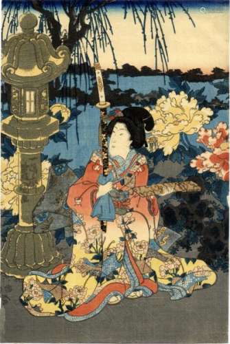 JapaneseWoodblockPrintsKunisada,Utagawa1786-1865Genjie(Obanfromatriptych,[...]