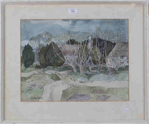 Gordon Randall - 'St Swithin, little Norman Church at Nately Scures, Hampshire', 20th century