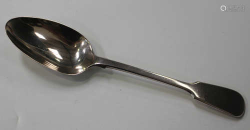 A George III silver Fiddle pattern tablespoon, London 1816 by Paul Storr, length 22cm.Buyer’s