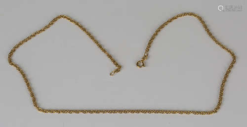 A 9ct gold multiple link neckchain on a boltring clasp, length 50cm.Buyer’s Premium 29.4% (including