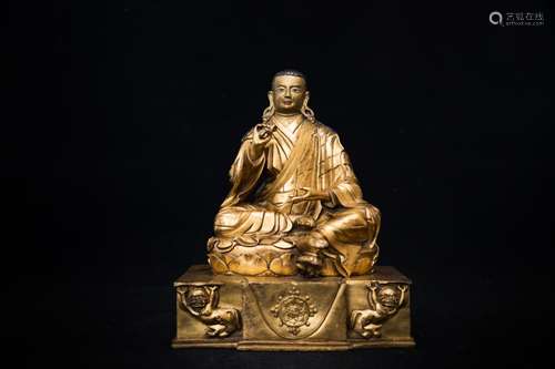 A Chinese Gilt Bronze Buddha