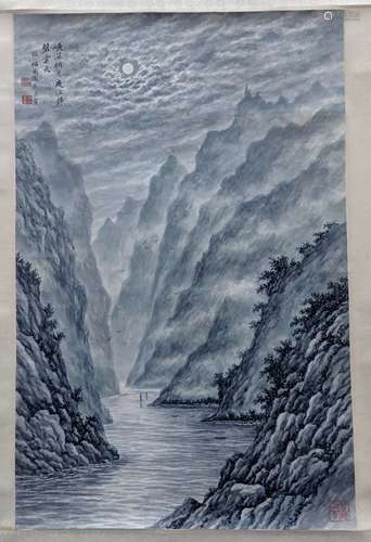 陶為浤 山水 紙本 立軸