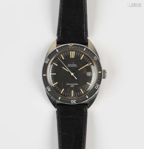 An Omega Seamaster 120 Automatic steel cased gentleman's wristwatch, the signed black dial with