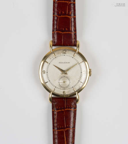 A Jaeger-LeCoultre 18ct gold cased gentleman's wristwatch, the signed jewelled movement numbered '