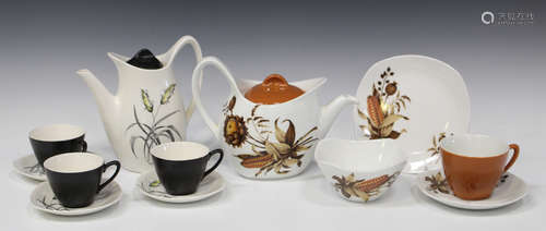 A collection of Midwinter teawares, including a Cornfield pattern part tea service, comprising