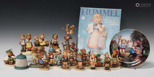 Sixteen Goebel Hummel figures, including Apple Tree Boy, Culprits, Token of Love, Little Nurse and