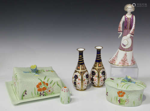 A Royal Crown Derby Classic Collection figure 'Dione', circa 1993 (second quality), a pair of
