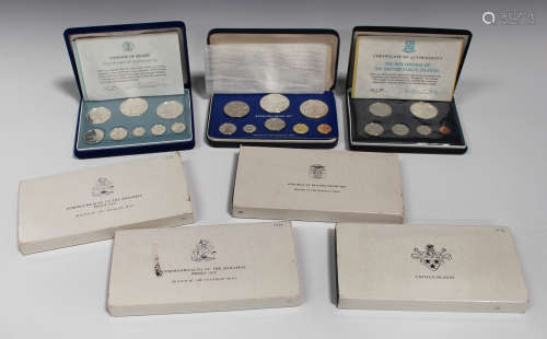 A large collection of silver and other British Commonwealth and Colonies coin sets, including