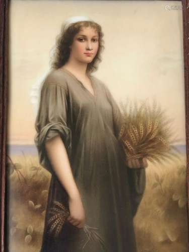 BEAUTIFUL KPM PAINTED ON PORCELAIN PLAQUE