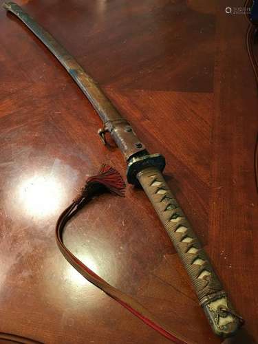 antique Japanese Samurai Sworld from WWI, signed on