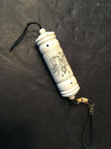 ANTIQUE Chinese Incense Box Pendant, 19th Century