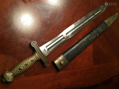 ANTIQUE M1832 Military Artillery Foot Sword, dated 1833