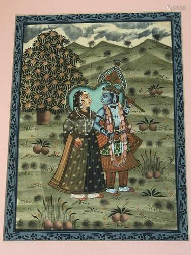 ANTIQUE INDIA PAINTING ON PAPER.19C