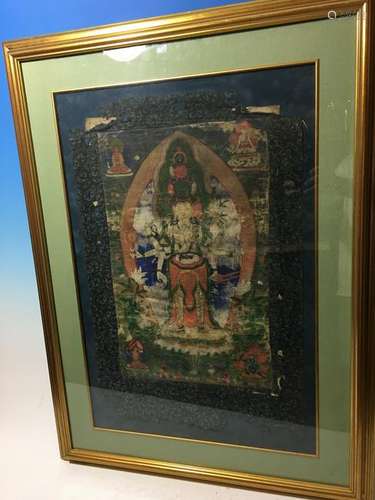 OLD Large Chinese Tibet Thanka, 19th century