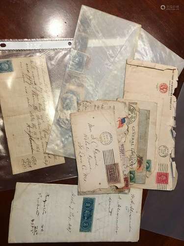 OLD A lot of US Stamps and letters