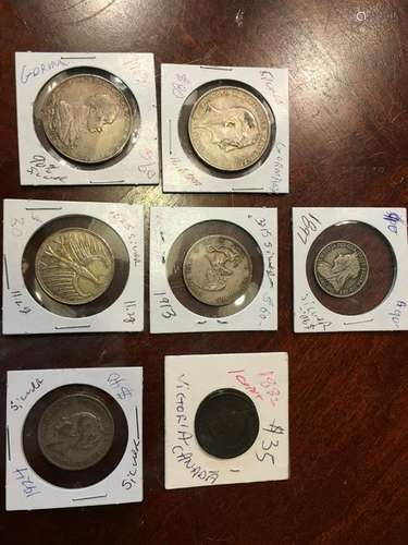 OLD International Silver Coins