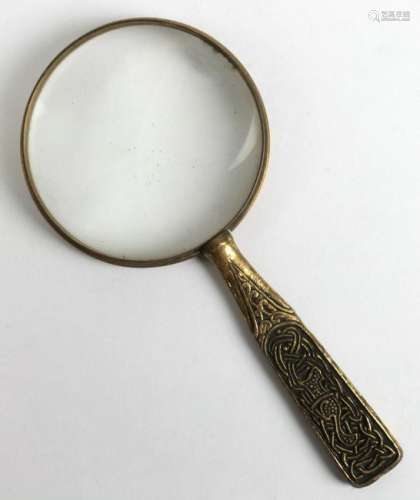 Tiffany Studios Ninth Century dore bronze magnifier