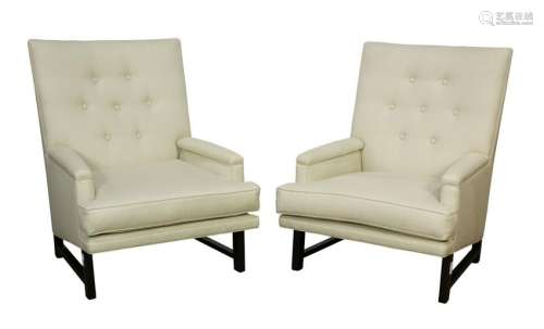 (lot of 2) Edward Wormley for Dunbar upholstered