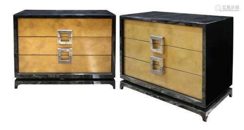 (lot of 2) Hollywood Regency style chests