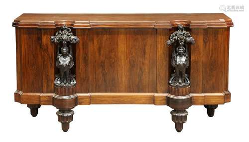 Continental Empire style entry console table