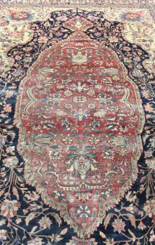Antique Persian Mahal carpet