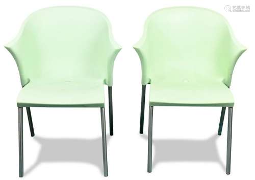 (lot of 2) Marco Maran stacking chairs