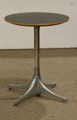 George Nelson occasional table, having a circular black