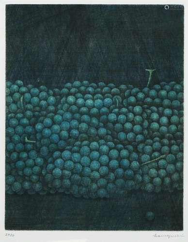 Print, Yozo Hamaguchi, Green Grapes