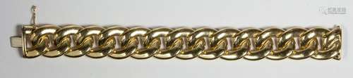 14k yellow gold link bracelet