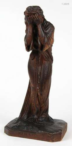 Japanese Wooden Sculpture, Sasaki Shigetsu, Meiji