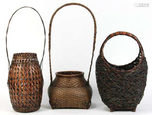 Japanese Ikebana Bamboo Baskets