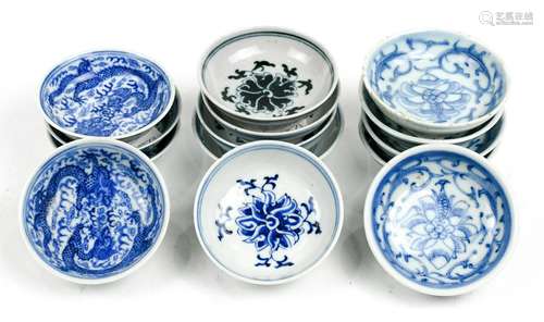 Chinese Blue-and-White Porcelain Saucers