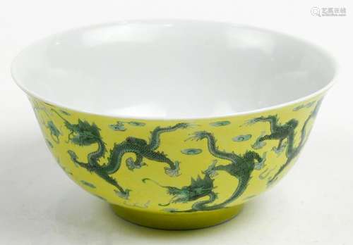 Chinese Yellow Dragon Bowl, Dragons