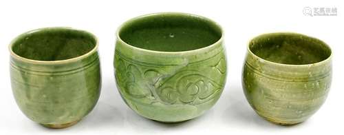 Vietnamese Green Glazed Ceramic Tureens