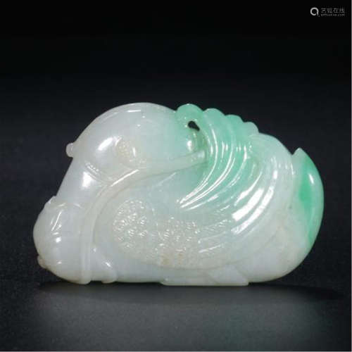 CHINESE JADEITE BIRD TABLE ITEM