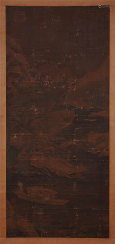 CHINESE SCROLL PAINTING OF MOUNTAIN VIEWS