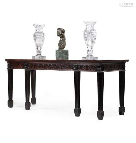 A George III mahogany hall or serving table, circa…