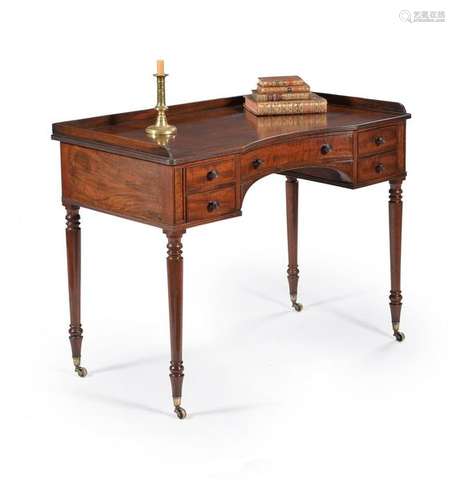 A Regency mahogany dressing table, circa 1825, in …