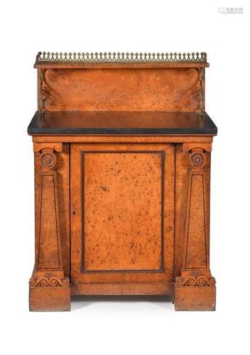 A Regency pollard oak library cabinet, circa 1815,…