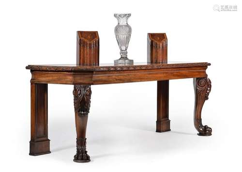 A George IV mahogany serving table, circa 1825, ma…