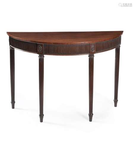 A George III mahogany side table, circa 1780, in t…