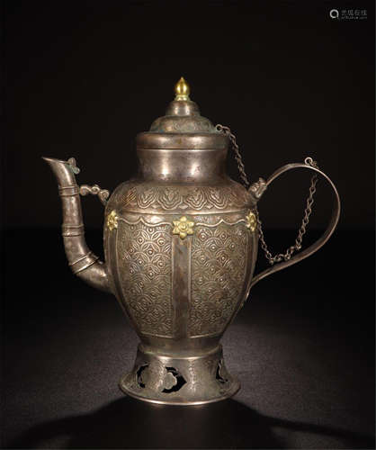 CHINESE SILVER KETTLE