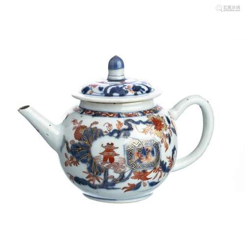 Chinese Porcelain Imari Teapot, Kangxi