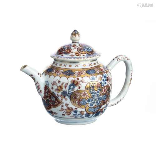 Chinese Porcelain Floral Imari Teapot, Kangxi