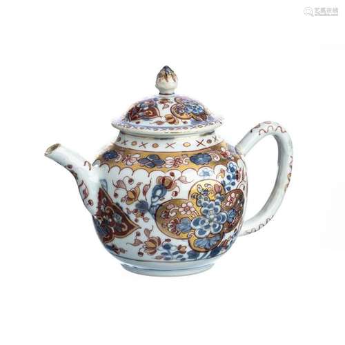 Chinese Porcelain Floral Imari Teapot, Kangxi