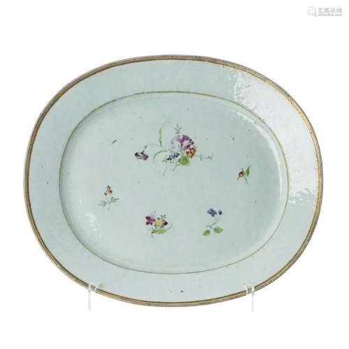 Chinese Porcelain oval platter, Jiaqing