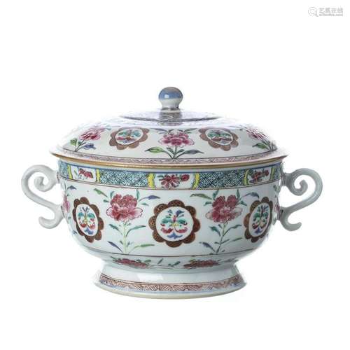 Chinese Porcelain Famille Rose Tureen, Yongzheng