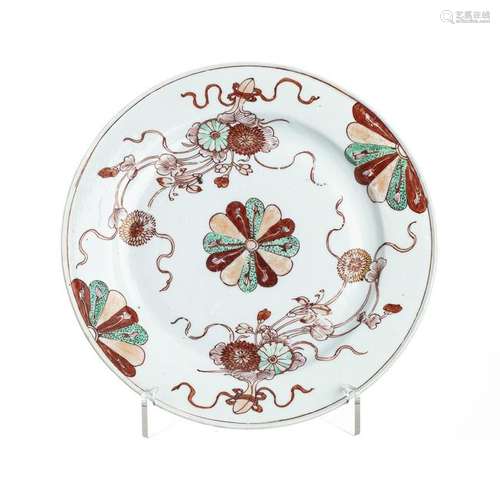 Chinese Porcelain Lotus Plate, Kangxi