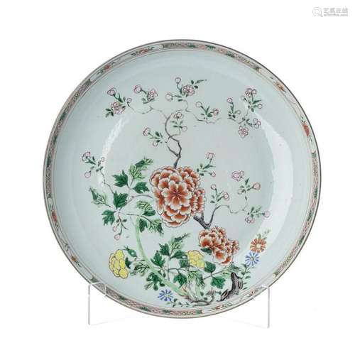 Large plate in Chinese Porcelain, Kangxi