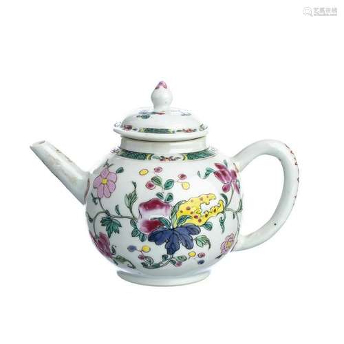 Chinese Porcelain 'Fruits' Teapot, Yongzheng